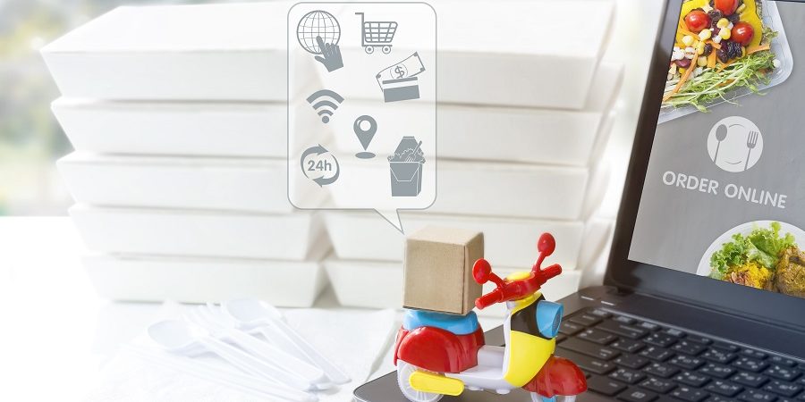 Food Delivery Service: Express Delivery For Food Order Online By ghost restaurant concept