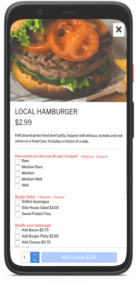 @table burger mods screen